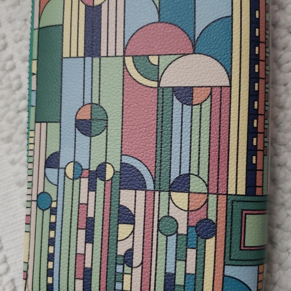 MONARQUE WRISTLET WALLET SIGNATURE COLLECTION/FRANK LLOYD WRIGHT SAGUARO SUNRISE - Picture 9 of 9